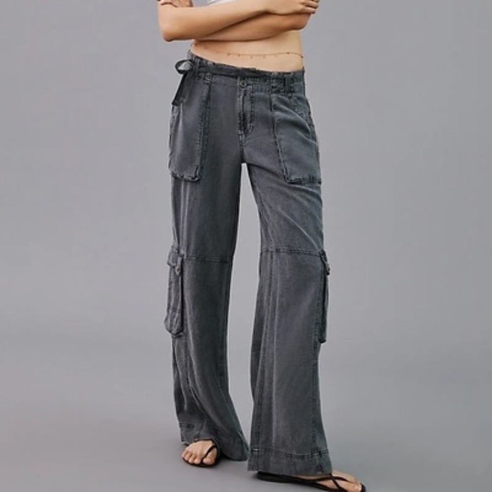 Anthropologie Pilcro Wide Leg Cargo Pants XS